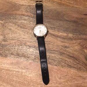 Kate Spade Black “M” Initial Watch